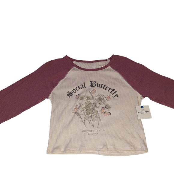 Arizona Jean Company Tops - Nwt Arizona whitecap butterfly social butterfly spirit of the wild est. 1964 top